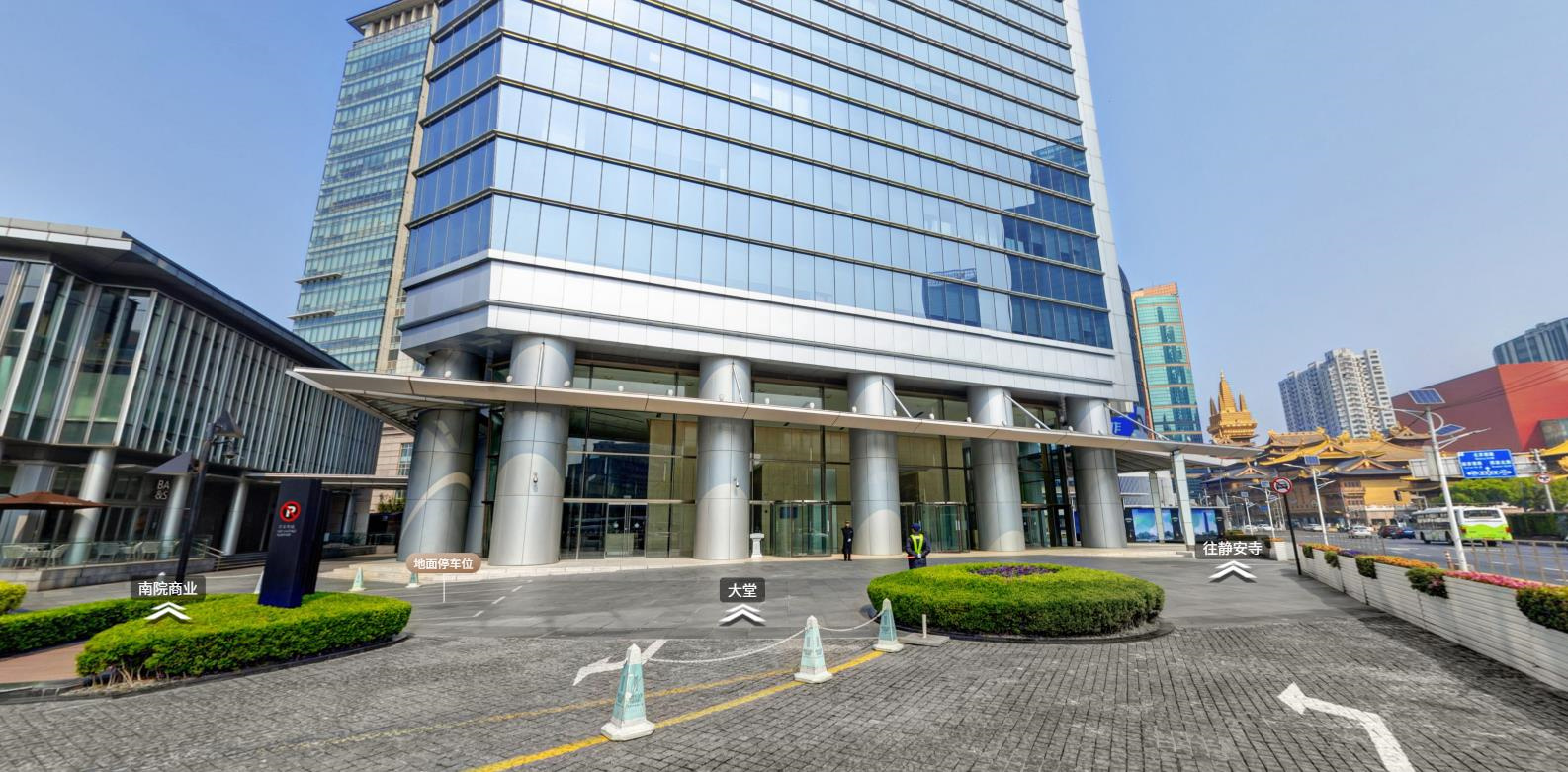 高层标准层办公走廊实景